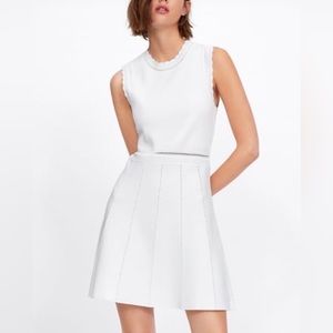 White Zara Dress in size: S